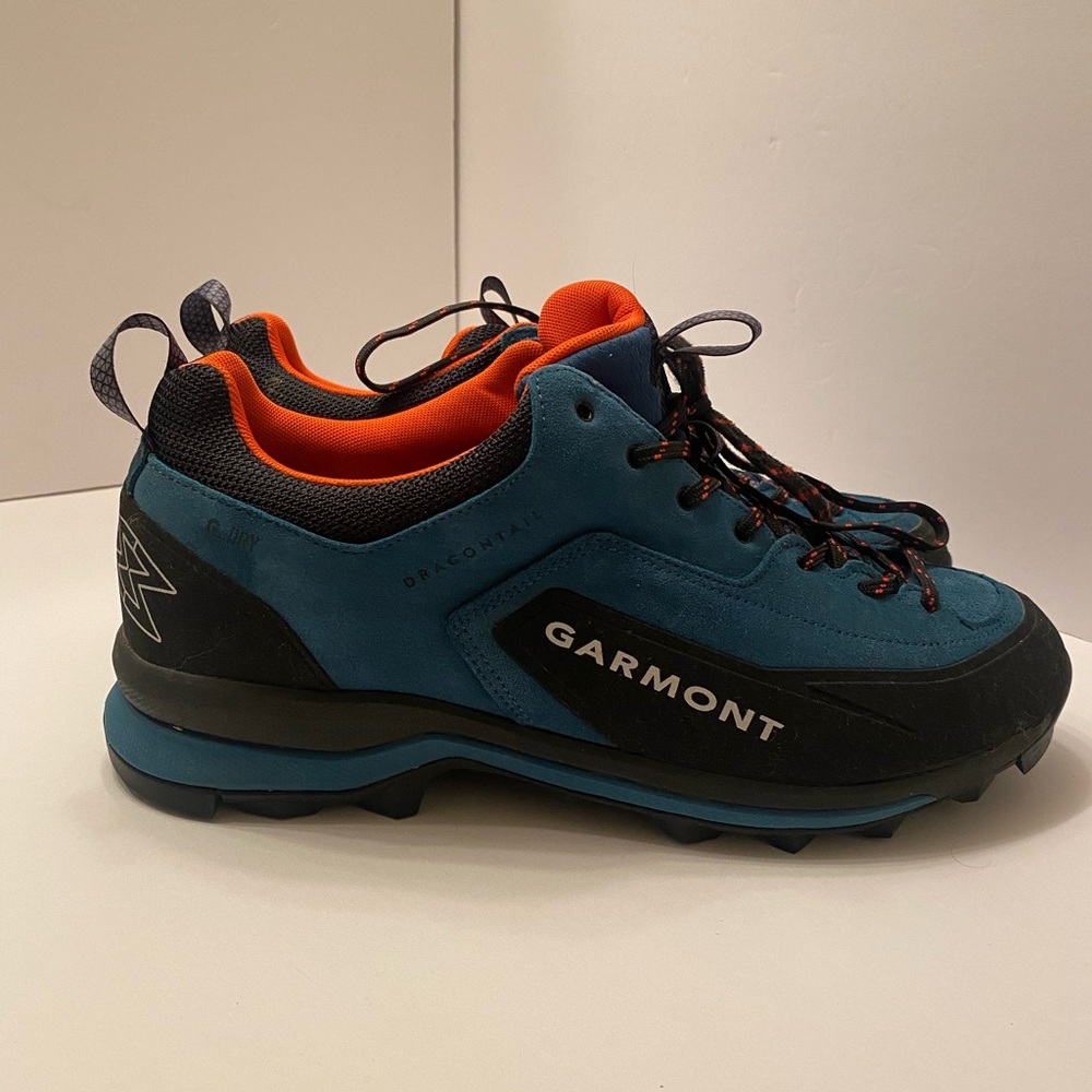 Garmont Dragontail G-Dry Men’s 12.5 Mountain Hiking Adventure Shoes Blue Black